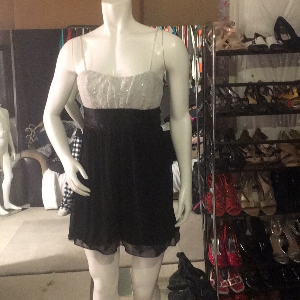 Emerald sundae black and white dress